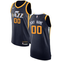 Women's Customized Nike Utah Jazz Navy Blue Authentic Stitched NBA jersey