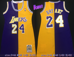 Women's Los Angeles Lakers #24 Kobe Bryant Purple and Gold Dress