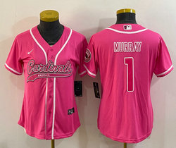 Women's Nike Arizona Cardinals #1 Kyler Murray Pink Joint Authentic Stitched baseball jersey