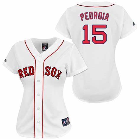 Women's Nike Boston Red Sox #15 Dustin Pedroia White MLB jersey