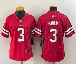 Women's Nike Buffalo Bills #3 Damar Hamlin Red Vapor Untouchable Authentic Stitched NFL Jersey