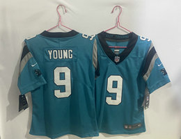Women's Nike Carolina Panthers #9 Bryce Young Blue Vapor Untouchable Authentic Stitched NFL Jersey