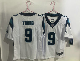 Women's Nike Carolina Panthers #9 Bryce Young White Vapor Untouchable Authentic Stitched NFL Jersey