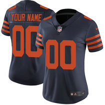 Women's Nike Chicago Bears Customized Blue 1940s Throwback Limited Vapor Untouchable Authentic Stitched NFL Jerseys
