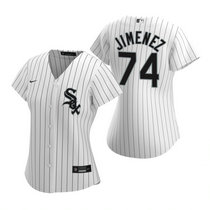 Women's Nike Chicago White Sox #74 Eloy Jimenez White Authentic Stitched MLB Jersey