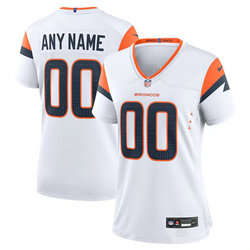 Women's Nike Denver Broncos Customized White 2024 F.U.S.E Authentic Stitched NFL Jersey