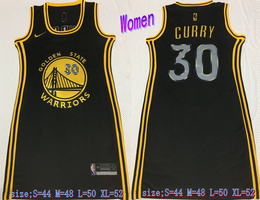 Women's Nike Golden State Warriors #30 Stephen Curry Black Dress