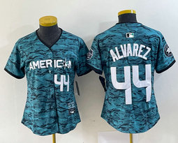 Women's Nike Houston Astros #44 Yordan Alvarez Teal 2023 All-Star Stitched Baseball Jersey