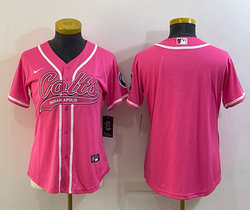 Women's Nike Indianapolis Colts Pink Joint Authentic Stitched baseball jersey