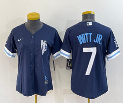 Women's Nike Kansas City Royals #7 Bobby Witt Jr. 2022 City Game Authentic stitched MLB jersey