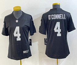 Women's Nike Las Vegas Raiders #4 Aidan O'Connell Black Vapor Untouchable Stitched Football Jersey