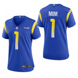 Women's Nike Los Angeles Chargers #1 Dad Royal 2021 Mother's Day Authentic Stitched NFL Jersey