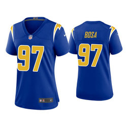 Women's Nike Los Angeles Chargers #97 Joey Bosa Royal Vapor Untouchable Authentic Stitched NFL Jersey