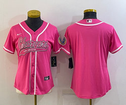 Women's Nike Los Angeles Chargers Pink Joint Authentic Stitched baseball jersey