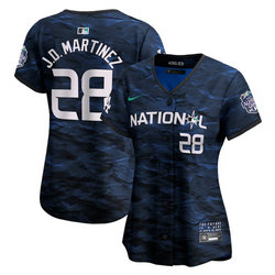 Women's Nike Los Angeles Dodgers #28 J.D. Martinez Teal 2023 All-Star Stitched Baseball Jersey