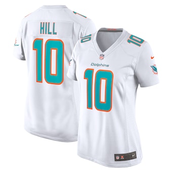 Women's Nike Miami Dolphins #10 Tyreek Hill White Vapor Untouchable Authentic Stitched NFL Jersey