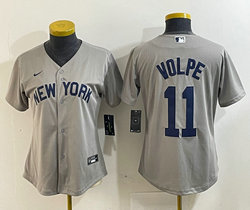 Women's Nike New York Yankees #11 Anthony Volpe 2021 Field of Dreams Authentic Stitched MLB Jersey