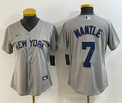 Women's Nike New York Yankees #7 Mickey Mantle 2021 Field of Dreams Authentic Stitched MLB Jersey
