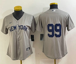 Women's Nike New York Yankees #99 Aaron Judge no name 2021 Field of Dreams Authentic Stitched MLB Jersey
