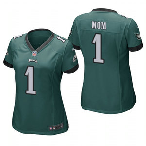 Women's Nike Philadelphia Eagles #1 Dad Green 2021 Mother's Day Authentic Stitched NFL Jersey