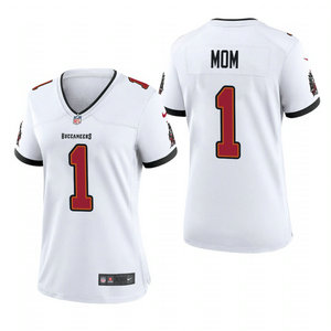 Women's Nike Tampa Bay Buccaneers #1 Dad White 2021 Mother's Day Authentic Stitched NFL Jersey
