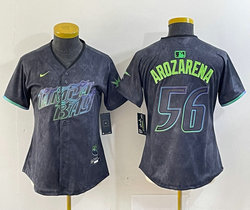Women's Nike Tampa Bay Rays #56 Randy Arozarena 2024 City Authentic stitched MLB jersey