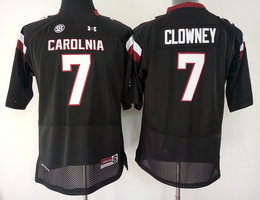 Women's South Carolina Fighting Gamecocks #7 Javedeon Clowney Black Authentic Stitched NCAA Jersey
