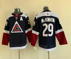 Youth Adidas Colorado Avalanche #29 Nathan MacKinnon Navy Blue Third Authentic Stitched NHL Jersey