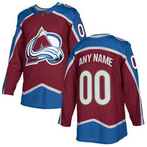 Youth Adidas Colorado Avalanche Customized Burgundy Red Home Authentic Stitched NHL Jersey