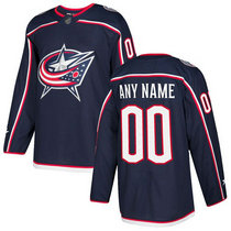 Youth Adidas Columbus Blue Jackets Customized Navy Blue Home Authentic Stitched NHL Jersey