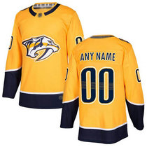 Youth Adidas Nashville Predators Customized Gold Home Authentic Stitched NHL Jersey