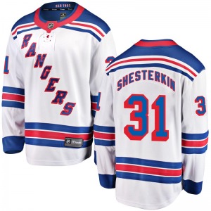 Youth Adidas New York Rangers #31 Igor Shesterkin White Authentic Stitched NHL jersey