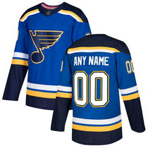 Youth Adidas St. Louis Blues Customized Royal Blue Home Authentic Stitched NHL Jersey