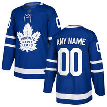 Youth Adidas Toronto Maple Leafs Customized Royal Blue Home Authentic Stitched NHL Jersey