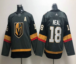 Youth Adidas Vegas Golden Knights #18 James Neal Gray Authentic Stitched NHL jersey