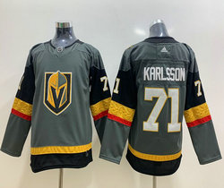 Youth Adidas Vegas Golden Knights #71 William Karlsson Gray Authentic Stitched NHL jersey