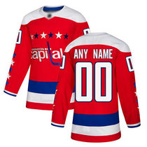 Youth Adidas Washington Capitals Customized Red Third Authentic Stitched NHL Jersey