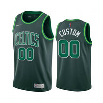 Youth Customized Nike Boston Celtics Green 2020-21 Earned Edition Authentic Stitched NBA jersey