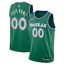 Youth Customized Nike Dallas Mavericks Green 2020-21 Hardwood Classics Authentic Stitched NBA jersey.webp