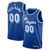 Youth Customized Nike Los Angeles Lakers Blue 2020-21 Hardwood Classics Authentic Stitched NBA jersey.webp