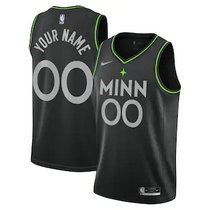 Youth Customized Nike Minnesota Timberwolves Black 2020-21 City Authentic Stitched NBA jersey.jpg