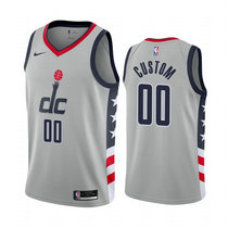 Youth Customized Nike Washington Wizards Gray 2020-21 City Authentic Stitched NBA jersey