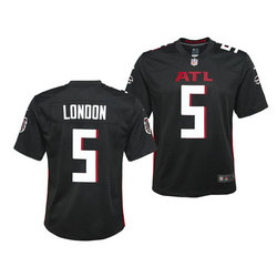 Youth Nike Atlanta Falcons #5 Drake London Black Vapor Untouchable Authentic Stitched NFL Jerseys