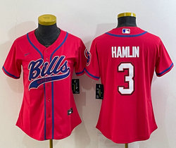 Youth Nike Buffalo Bills #3 Damar Hamlin Red Joint Authentic Stitched baseball jersey