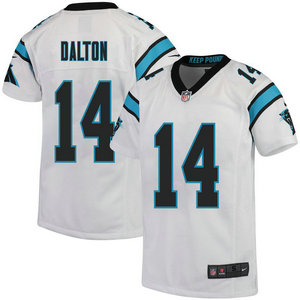 Youth Nike Carolina Panthers #14 Andy Dalton White Vapor Untouchable Authentic Stitched NFL Jersey