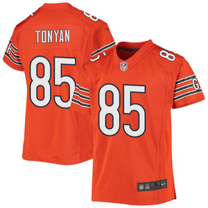 Youth Nike Chicago Bears #85 Robert Tonyan Orange Vapor Untouchable Authentic Stitched NFL Jersey