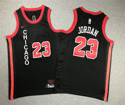 Youth Nike Chicago Bulls #23 Michael Jordan Black 2024 City Stitched NBA Jersey