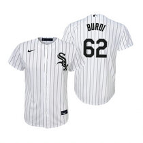 Youth Nike Chicago White Sox #62 Zack Burdi White Game Authentic Stitched MLB Jersey