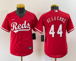 Youth Nike Cincinnati Reds #44 Elly De La Cruz Red Authentic Stitched MLB Jersey