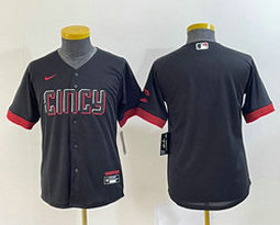 Youth Nike Cincinnati Reds Blank Black City Authentic Stitched MLB jersey